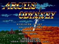 Arcus Odyssey sur Sega Megadrive